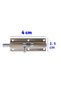 Small Mavzer Deadbolt Sliding Cabinet Latch Lock Satin 25x40 mm Door Window Safety Lock Metal - 5