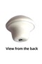 15Pcs White Mushroom Button Handle Furniture Drawer Cabinet Door Handle Metal Handle Accessories with Screw - 4
