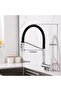 New Chrome - Kitchen Window Folding Sink Faucet with Spiral and Fountain - 3