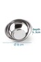 16 cm Abant Stainless Steel Soup Bowl 6 Pieces Sauce Food Butter Plate Appetizer Plate 430 Tas No:3 - 2