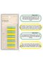 Postit ملون شفاف Post-it Post It.علامة مرجعية للكتاب، ورق ملاحظات لاصق، 200 ورقة - 5