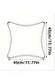 1Pc Super Soft Decorative Throw Pillow Case Rabbit Feather Plush Square 45X45 - 2