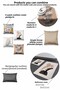 Double Sided Printed Portrait Patterned 4-Piece Suede Throw Pillow Cover - - 2
