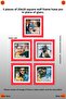 5 قطع 20X20 إطار أحمر مربع - إطار MDF