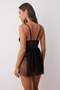 Black Capless Lace Tulle/Mesh Suspender Panty Babydoll/Fantasy Nightgown Thmaw26Cy00001 - 4