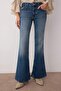 Mavi Dikiş Detaylı Düşük Bel Comfort/Esnek Flare Jeans TWOAW26JE00043 - 3