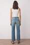 Mavi Yüksek Bel Asimetrik Kapama Bel Detaylı Straight/Düz Kesim/Boru Paça Jeans TWOAW26JE00132 - 4