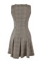 Teen Gri Ekose / Kareli Godeli Kısa / Mini Dokuma Elbise TWOAW26EL00119 - 6