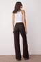 Kahverengi Yüksek Bel Geniş Paça Wide Leg %100 Pamuk Non-Stretch Jeans TWOAW26JE00119 - 5