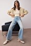 Mavi Yüksek Bel Mevsimlik İnce Dökümlü Wide Leg/Geniş Paça Jeans TWOAW26JE00179 - 2