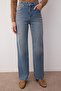 Mavi Yüksek Bel Orta Esnek Wide Leg Palazzo Jeans TWOAW26JE00084 - 3