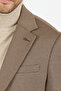 Yumas Men's Coffee Stretching Lycra Cotton Blended Knitted Fabric Sports Blazer Jacket - 2