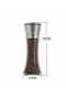 Spice & Salt Mill (2 Pieces-With Ceramic Grinder and Stainless Steel Lid-Glass Body) - 4