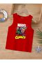 Cartoon Character Printed Sleeveless Children's T-Shirt