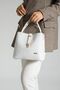 Powder Color Medium Size Quilted Patterned Wide Strap Daily Stylish Women's Shoulder Bag 23X18 cm - 6