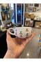 Cherry Pattern Hand-Embroidered Plate Ceramic Mug, Mug Turkish Coffee, Tea Glass - 7
