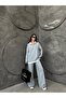 Shirt Collar Bottom Top Knitwear Set - 3