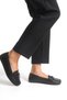 Black Leather Women's Ballerinas – Orthopedic, Lightweight, Comfortable, Bow Accessory, Greenhouse, Casual Shoes - 5