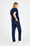 Doctor Nurse Scrubs Medical Uniform Surgical Top and Bottom Set Thin Fabric - 4