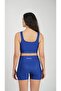 Women's High Waist Shaping / Sculpting Biker Shorts Short Sports Leggings Navy Blue - 8