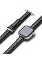 Leather One Padded Slim Band for Apple Watch 40 / 41 / 42mm Genuine Cowhide Leather Strap-Black - 2