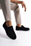 Mbsrgn105-S Black Suede Men's Lace-Up Loafer