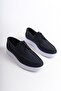 Mbrgn104-Lcv Navy Blue Nubuck Men's Lace-Up Loafer