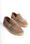 Genuine Leather Summer Men's Jute Sole Mink Suede Espadrille & Loafer -Mssr1274-Vz - 4