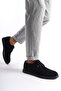 Mbrgn87-S Black Men's Suede Lace-Up Loafer - 3