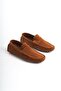 Genuine Leather Men's Suede Tan Loafer -Mssr1277-Tb