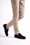 Genuine Leather 22103T-Lcv Navy Blue Nubuck Men's Loafer - 3