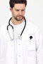 Long Sleeve White Men's Nurse Apron Doctor Apron Teacher Apron Pharmacist Laboratory Apron - 6