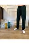 Green Square Patterned Plaid Printed 100% Cotton Pocketed Waist-Tie Pajamas & Sweatpants (Ultra Quality) - 6