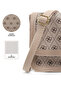Monogram Printed Mink Shk127 Faux Leather Interior Zipper Pocket Snap Closure Hand, Arm and Shoulder Bag - 5