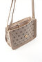Monogram Printed Mink Shk127 Faux Leather Interior Zipper Pocket Snap Closure Hand, Arm and Shoulder Bag - 8