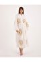 4 Layers Natural Muslin Cotton Fabric Chemical Treatment Unprocessed Hand Printed Kaftan Kimono Peshtemal Bathrobe - 3