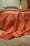 Premium 100% Cotton Double Summer Pique, Bedspread, Anti-Sweat Fabric (Orange Color)(240X200Cm) - 3