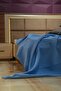 Premium 100% Cotton Single Summer Pique, Bedspread, Anti-Sweat Fabric (Blue Color)(160X240Cm) - 7