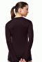 Women's Brown Round Neck Long Sleeve Modal Body 182 - 4