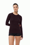 Women's Brown Round Neck Long Sleeve Modal Body 182 - 3
