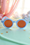 Nordic Round Matte 0-10 Years Uv400 Certified Blue Children's Sunglasses