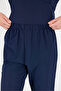 Navy Blue Lycra Suit Unisex Bat Sleeve Nurse and Doctor Uniform Suit Scrubs Hospital Uniform - 7