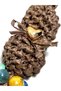 Hand Knitted Paper String Bag Ornament – Gold Plated Heart, Colorful Beads, Bohemian Design - 6
