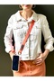 iPhone 11 Transparent Case Cross Mountable Adjustable Length Mocha Phone Strap - 6