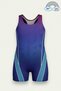Girls' Swimmer Shorts and Belted Swimsuit Set 11904 - 2