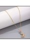 Gold Color Elegant Stone Decorated Women's Swan Necklace Gift - 6