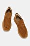 Troy women's camel genuine suede leather sneaker - 2
