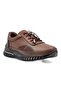 9407 Women's Khaki Leather Comfort Shoes - 3
