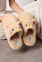 Women's Panda Figured Silent Sole Plush House Slippers