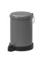 سلة المهملات الدواسة باللون الرمادي Meridyendukkan 4 Lt Trash Can